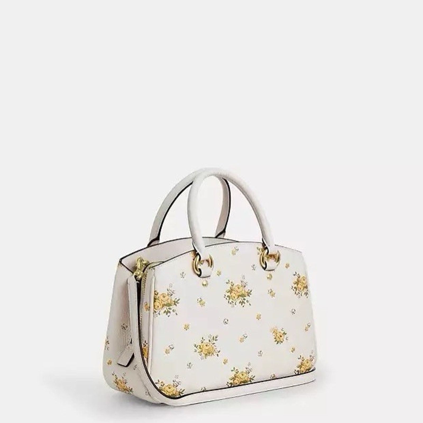 Coach NWT COACH Savannah Small Carryall Bag Floral Chalk CAL42 Size ONE SIZE - 7 Thumbnail