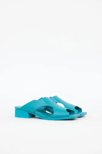 Issey Miyake o1mle0325 Fin Sandals in Mint Blue Size US 9 / IT 39 - 3 Thumbnail