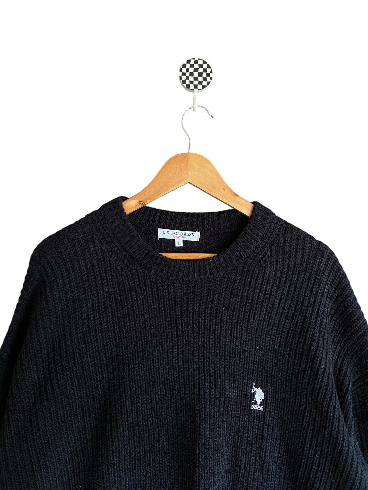 U.S. Polo Assn. Vintage Brand U.s Polo Assn Wool Knitwear 1990s Size US L / EU 52-54 / 3 - 3 Thumbnail