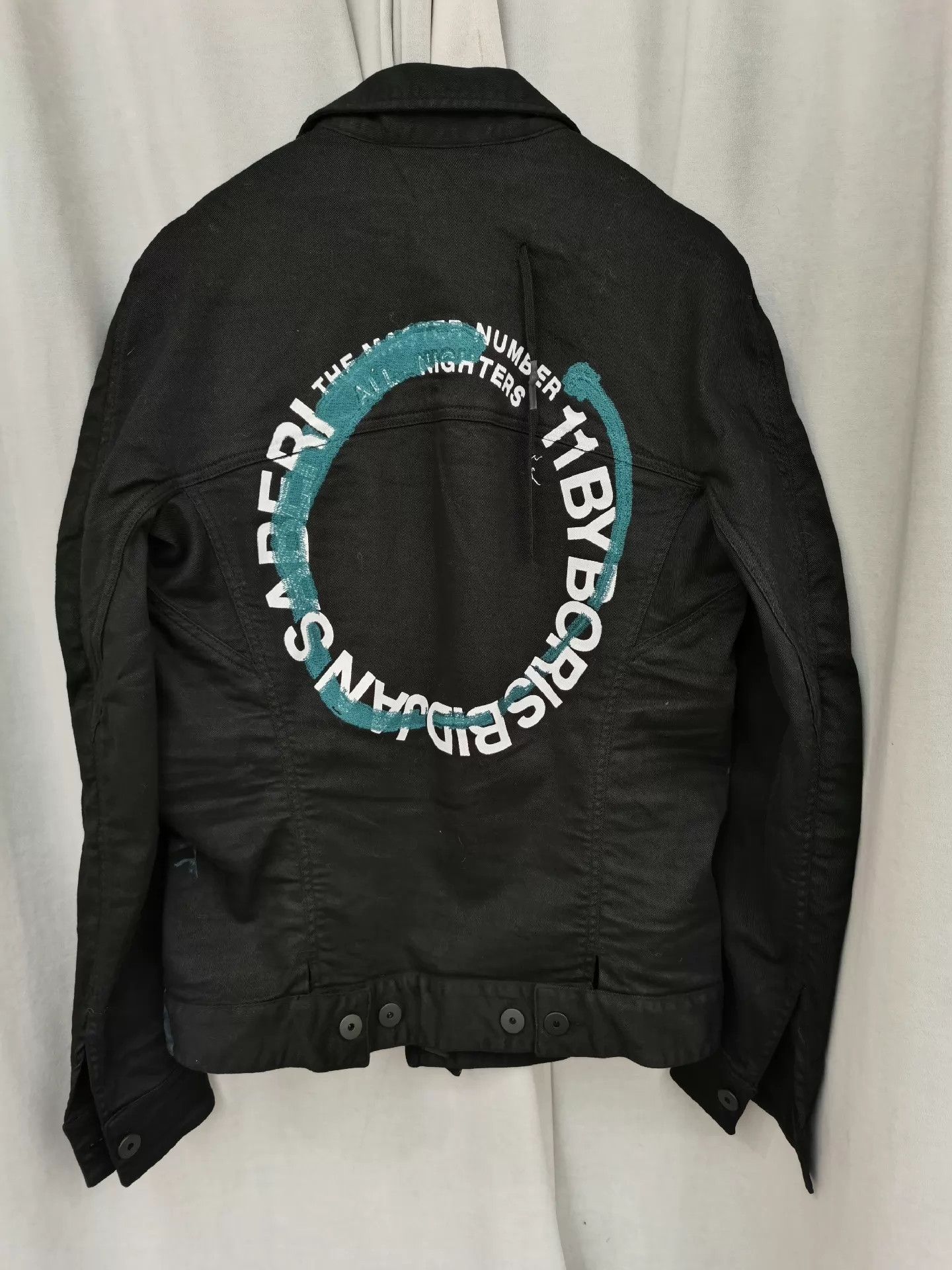11 By Boris Bidjan Saberi 11 BY BORIS BIDJAN SABERI rare splatter denim jacket Size US M / EU 48-50 / 2 - 4 Thumbnail