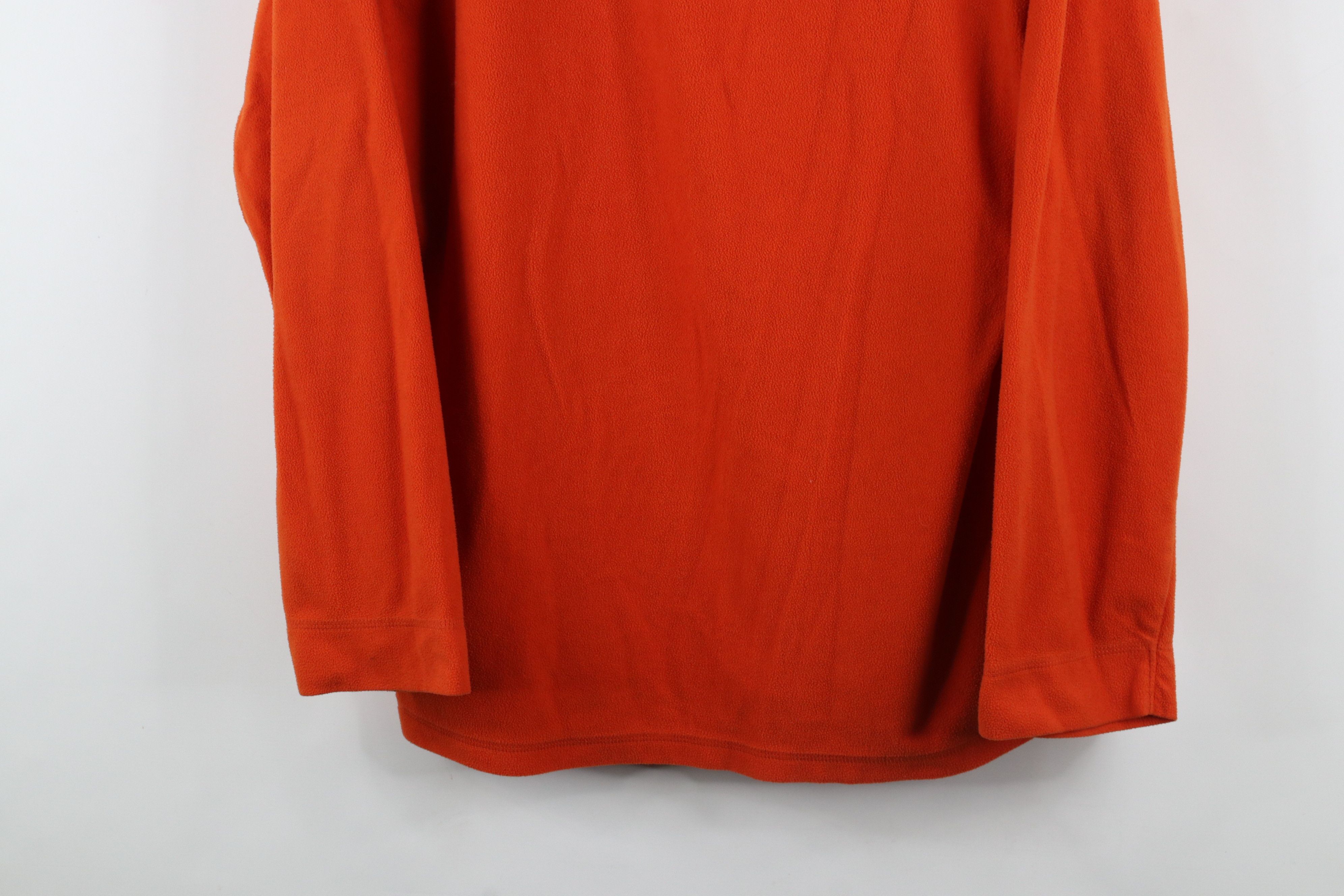 Nautica × Vintage Vintage 90s Nautica Spell Fleece Crewneck Sweater Orange USA Size US XL / EU 56 / 4 - 3 Thumbnail
