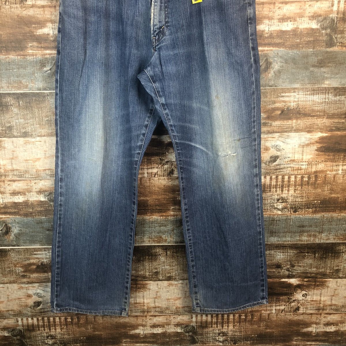 Vintage Bobson vintage Blue Denim Pants #A1393 Size US 35 - 6 Thumbnail