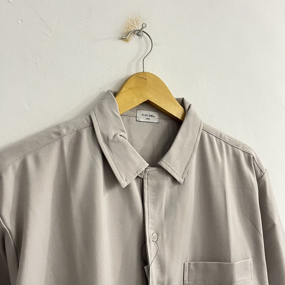 Issey Miyake Plus One - Basic Minimalist Button Up Shirt - Japanese Brand Size US L / EU 52-54 / 3 - 3 Thumbnail