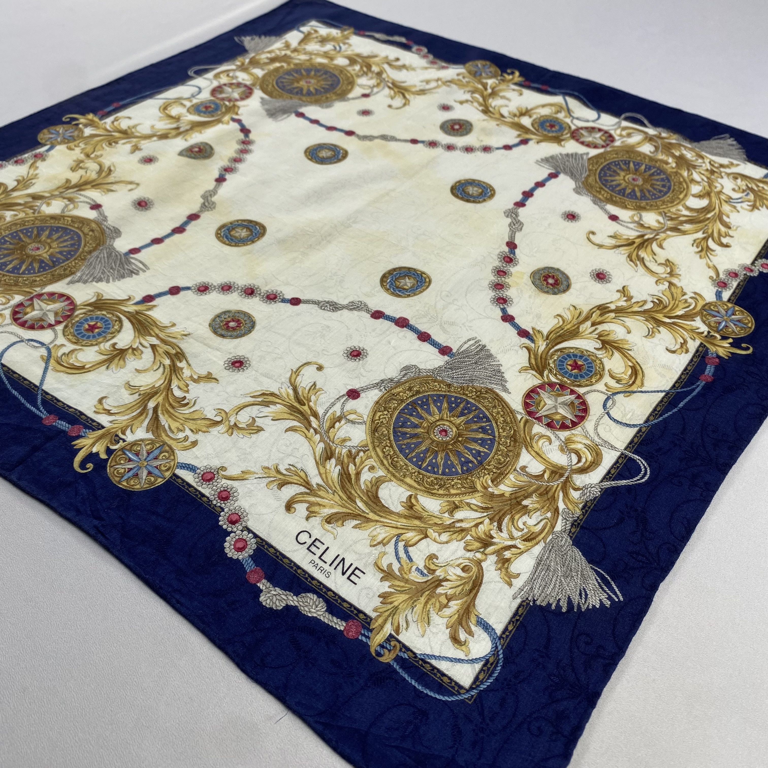 Celine × Vintage Celine Bandana/ Handkerchief / Neckerchief-P1351 Size ONE SIZE - 2 Thumbnail