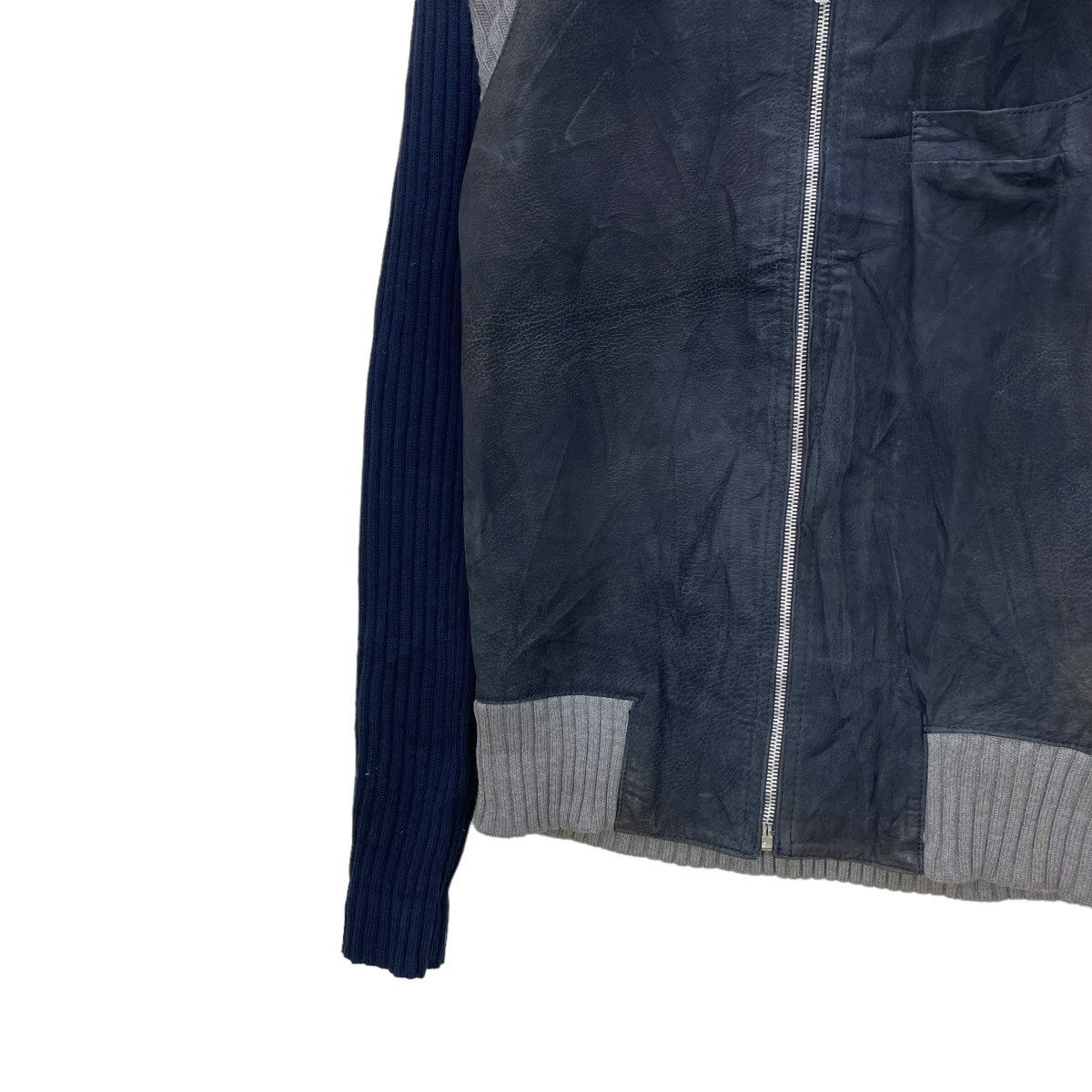 Homespun Knitwear 💥Vtg 70s Suede N Wool Leather Knited Portion Made In Italy Size US M / EU 48-50 / 2 - 4 Thumbnail
