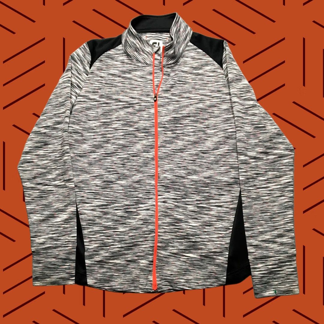 Footjoy FootJoy Pullover Jacket Womens XL Gray Black Red Full Zip Golf Stretch Athletic Size XL / US 12-14 / IT 48-50 - 1 Thumbnail