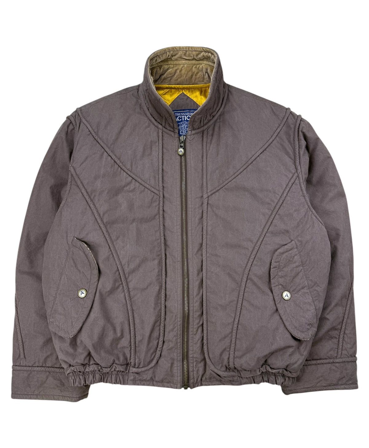 Junya Watanabe 1980s TRUSSARDI ACTION Wired Cable Bomber Jacket Size US XL / EU 56 / 4 - 1 Thumbnail