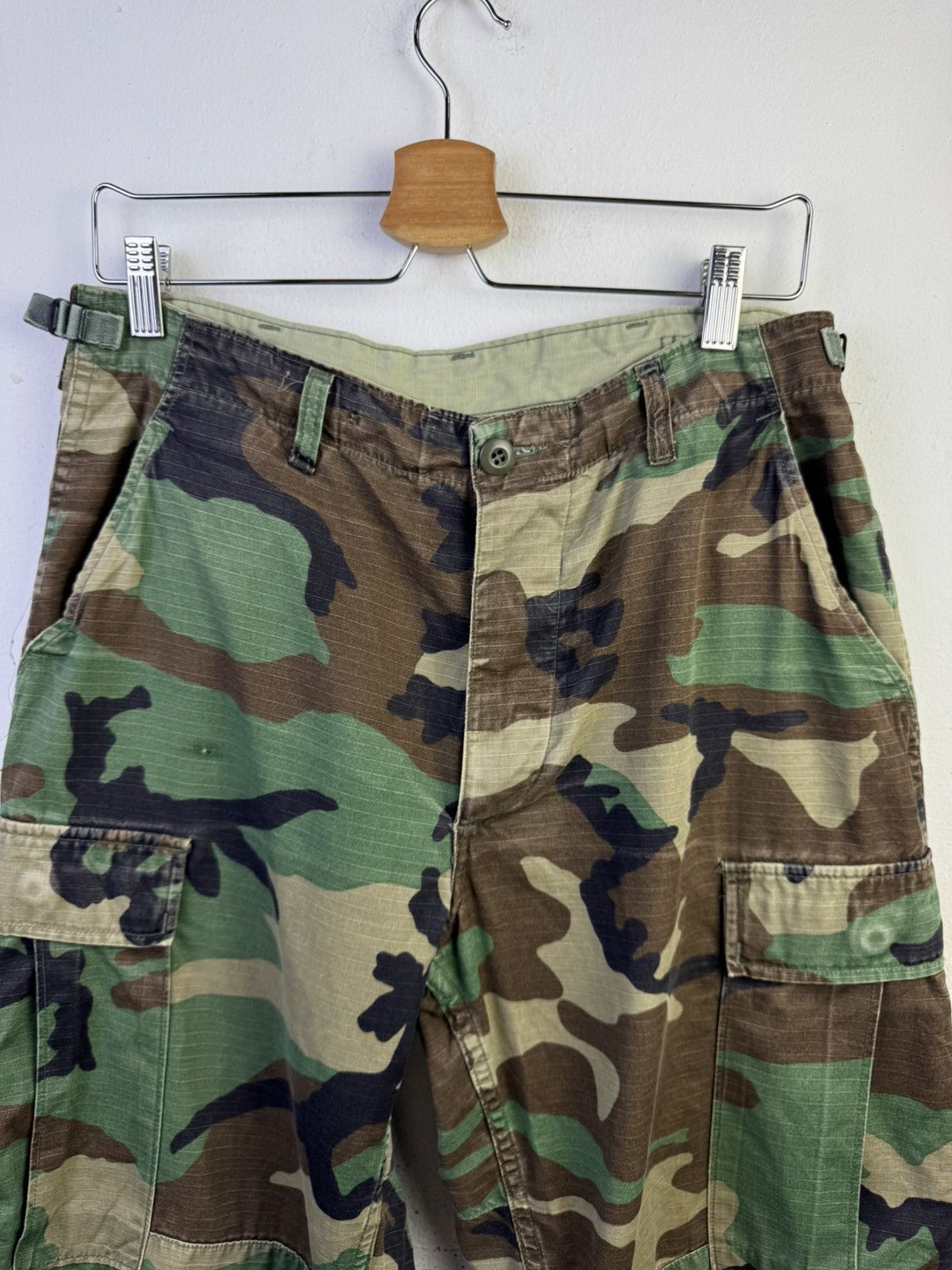 Vintage Vintage Military Pants Men's Medium Green Camo Trousers Size US 32 / EU 48 - 3 Thumbnail