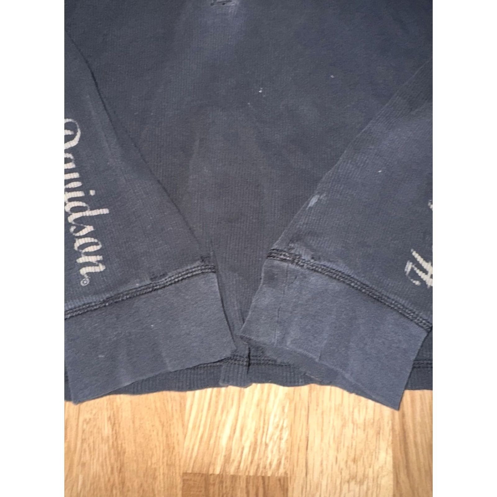 Harley Davidson Harley Davidson Y2K Women’s Black Long Sleeve Shirt XL Distressed Sleeve Print 90s Biker Motorcycle Size XL / US 12-14 / IT 48-50 - 3 Thumbnail