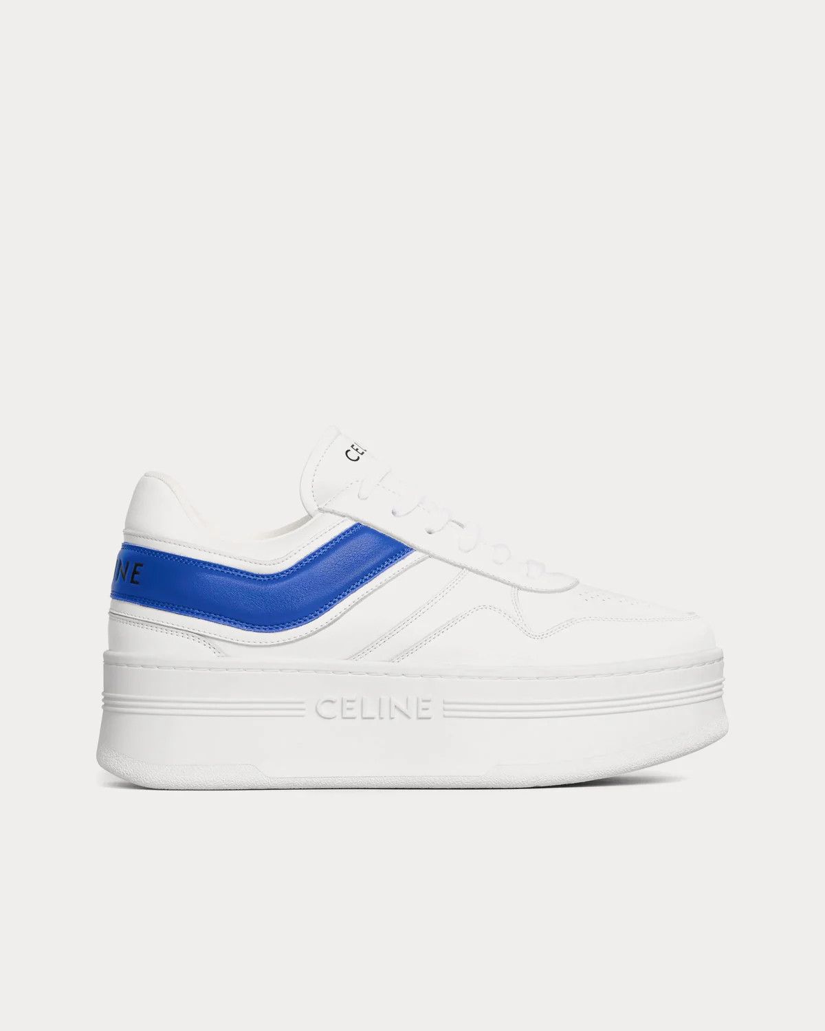 Celine o1bcso1str0625 346163338C Mid-Top Sneakers Optic White/Blue Size US 6 / IT 36 - 1 Thumbnail
