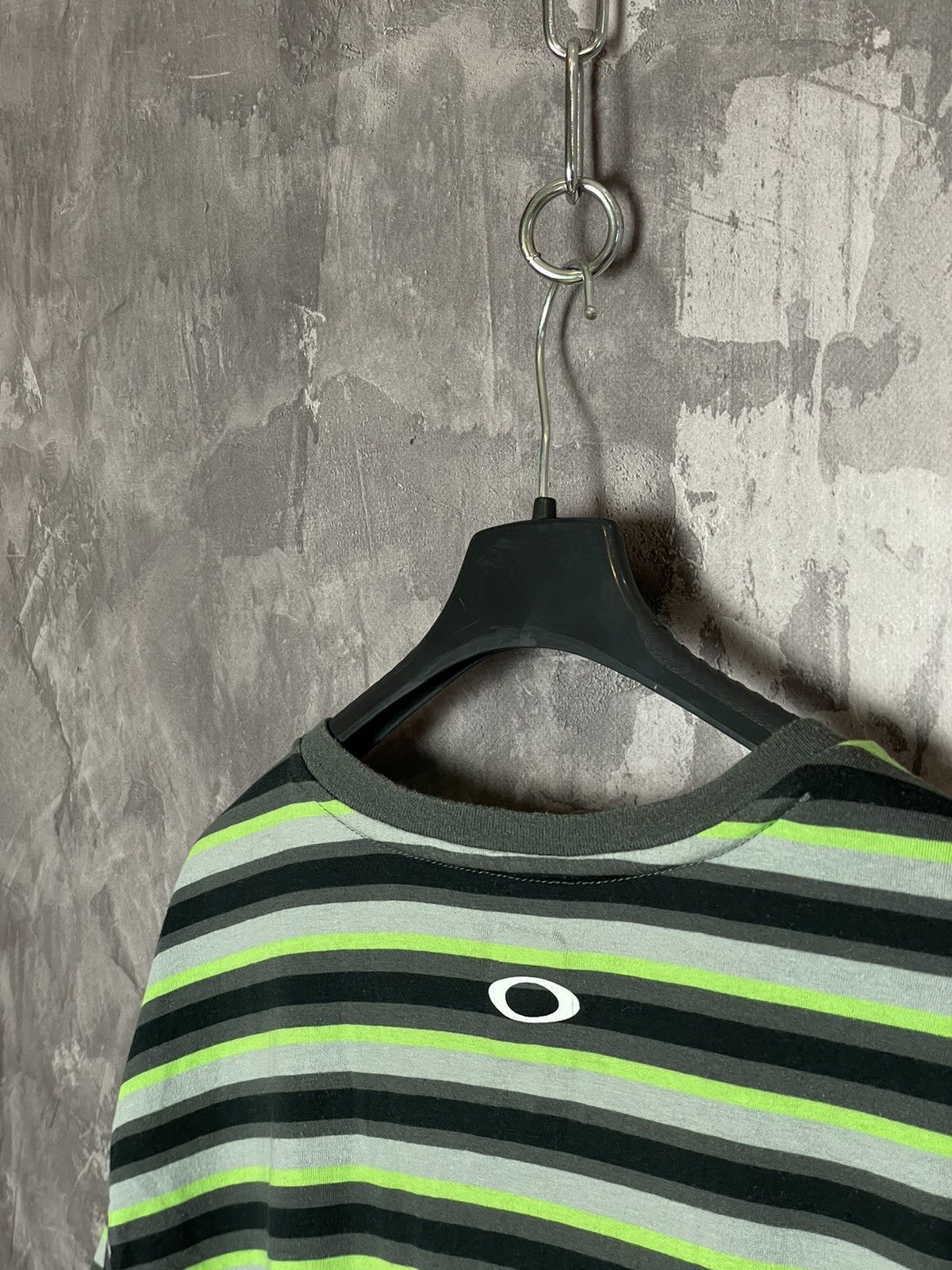 Oakley Vintage Oakley Stripes T-Shirt Polo Center Logo Japanese Size US XL / EU 56 / 4 - 7 Thumbnail