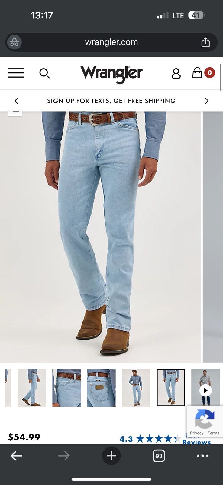 Wrangler Wrangler 34x32 Cowboy cut Size US 34 / EU 50 - 5 Thumbnail