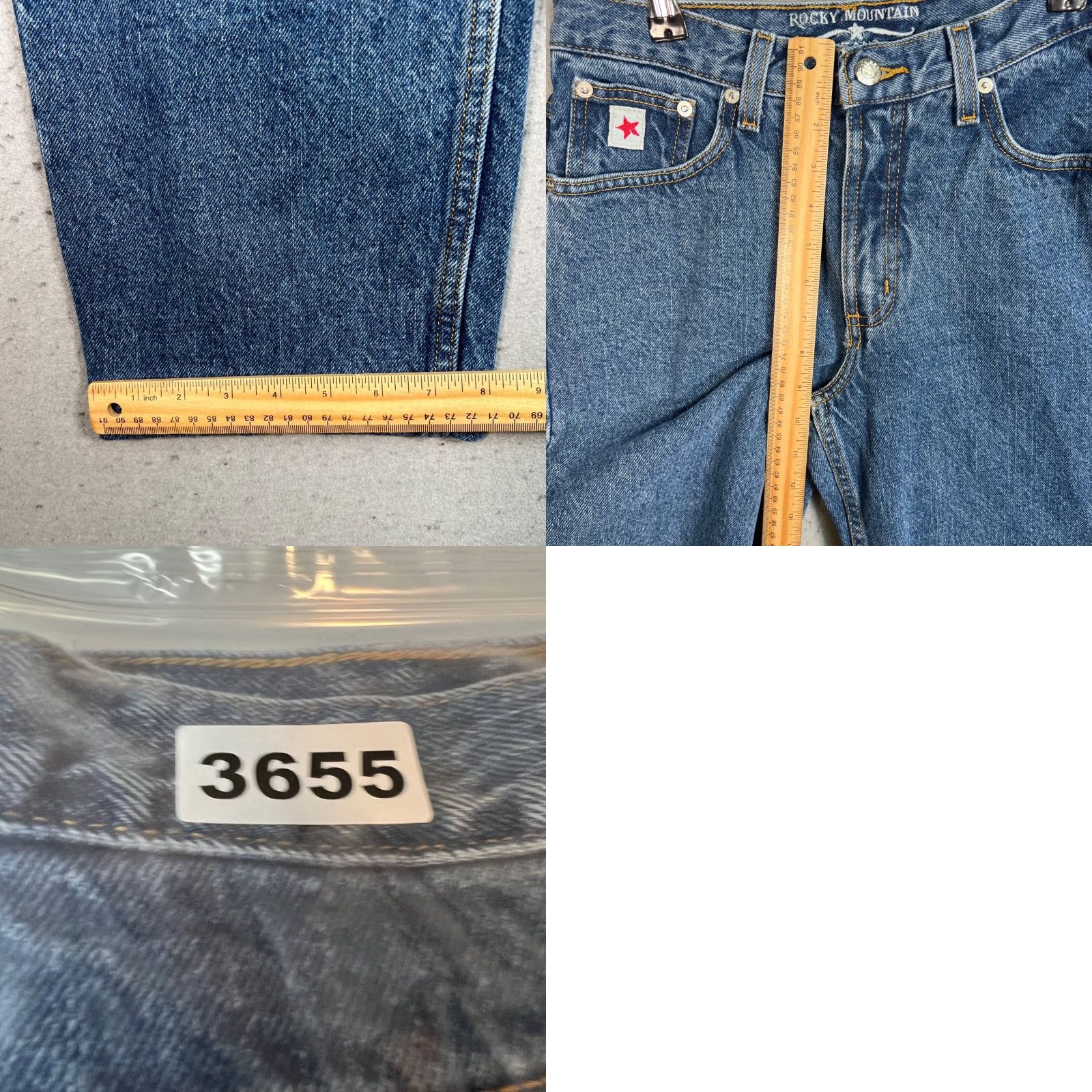 Vintage VINTAGE Rocky Mountain Womens Jeans Cropped Denim 9R Blue 28 in Zip High Rise Relaxed Fit 100% Cotton Painters Logo? Size 30" / US 8 / IT 44 - 8 Thumbnail
