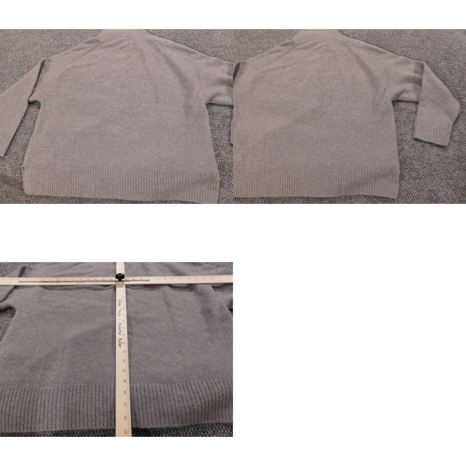 Zara Zara Sweater Shirt Mens Large Gray Pullover Mock Button Classic Wool Acrylic Knit Cable-Neck Casual Everyday Regular Size L Boys Girls Mens Size US L / EU 52-54 / 3 - 8 Thumbnail