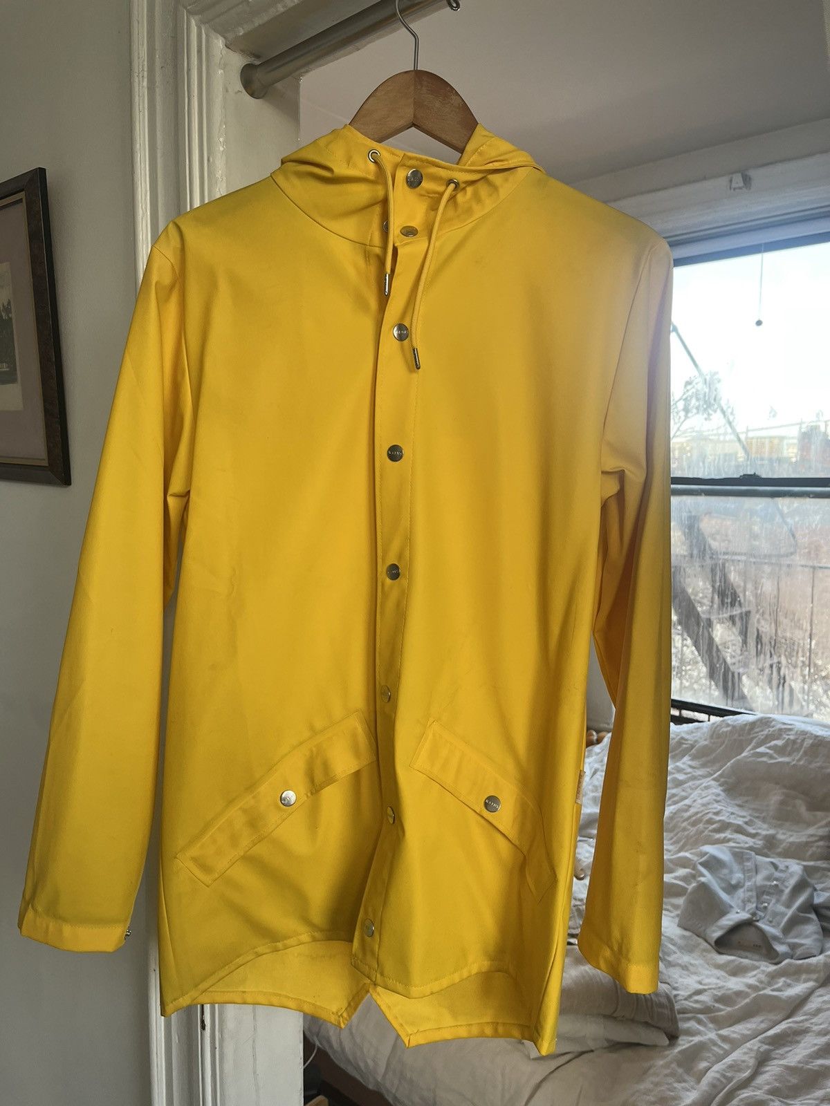 Rains Rains lightweight raincoat - vintage fisherman’s yellow Size US XS / EU 42 / 0 - 1 Thumbnail