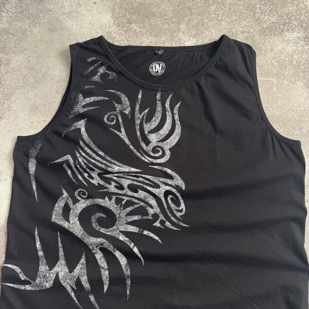 If Six Was Nine Tribal Vintage Y2K Goth Tank Top (Affliction vibe) Size XL / US 12-14 / IT 48-50 - 4 Thumbnail