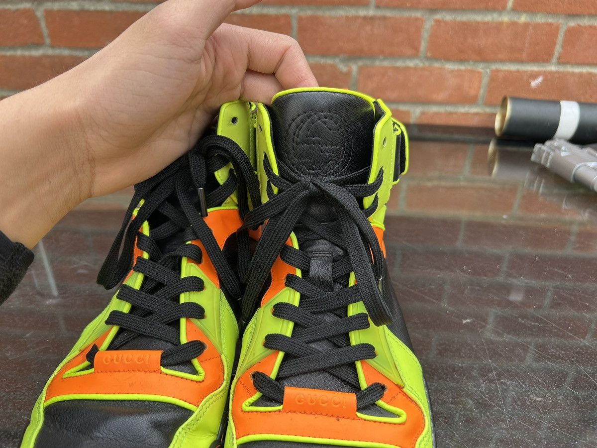 Gucci Gucci Neon Leather Sneakers Size UK9 Size US 9 / EU 42 - 4 Thumbnail