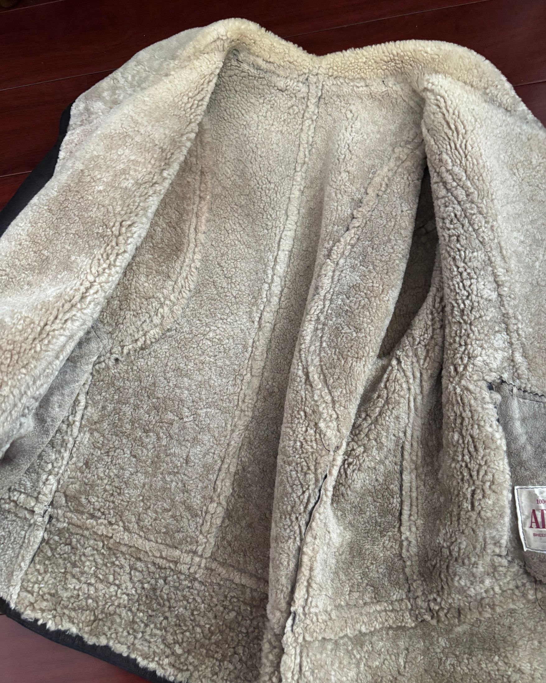Other Vintage Adriana Sheepskin & Leather Shearling Coat – Size US L / EU 52-54 / 3 - 3 Thumbnail
