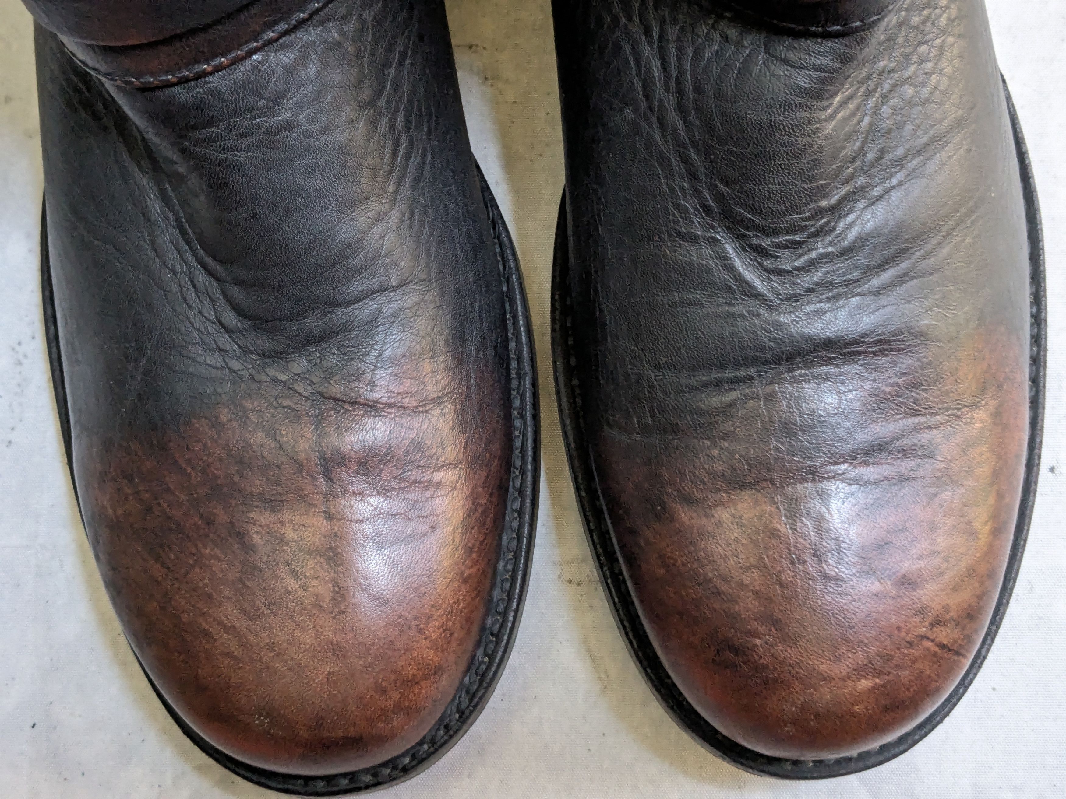 Frye Frye Harness Boots Brown 11 Back Zip Leather Buckle Strap Size US 11 / EU 44 - 2 Thumbnail