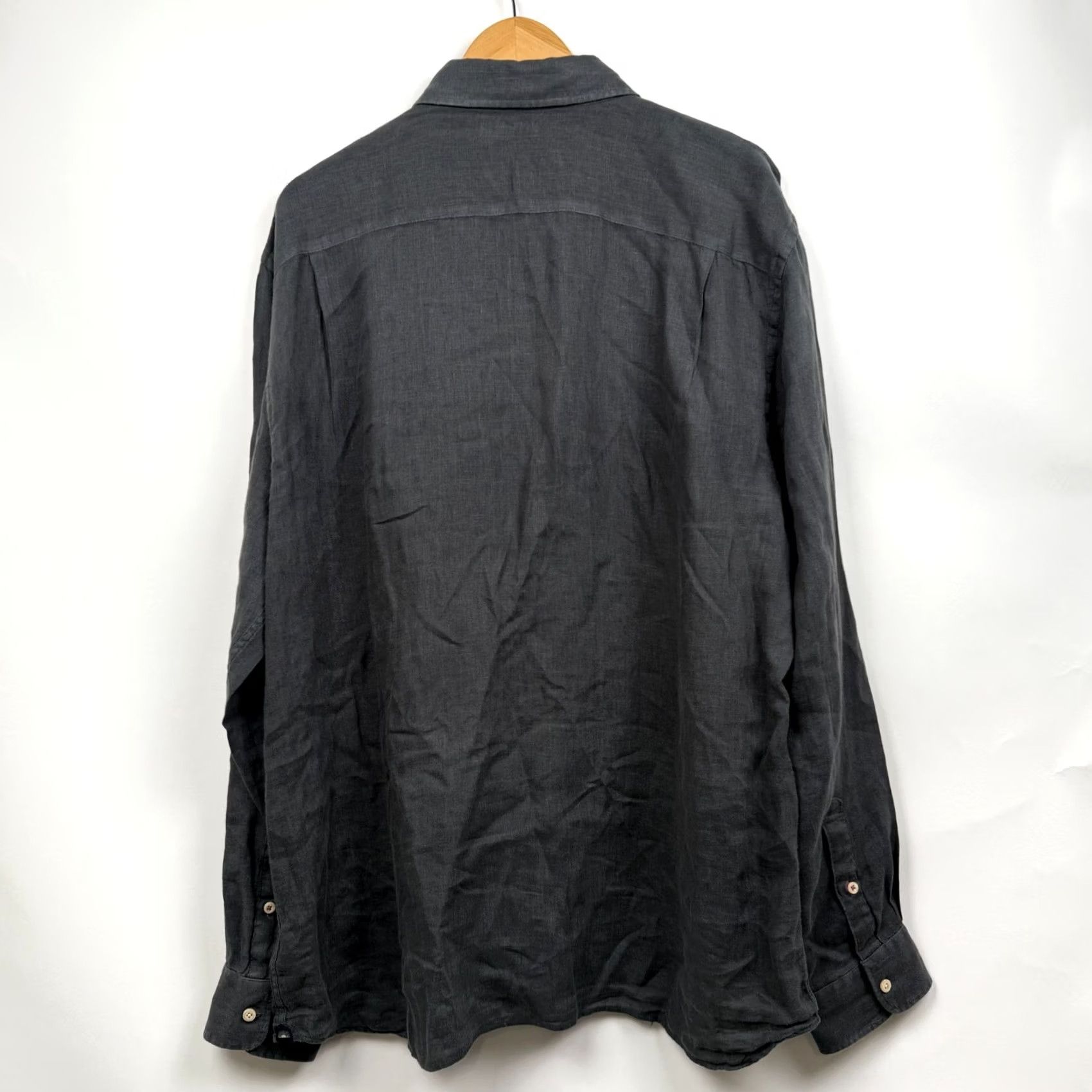 Faherty Faherty Reserve Shirt Mens 2XL 100% Linen Button Up Long Sleeve Gray Size US XXL / EU 58 / 5 - 8 Thumbnail