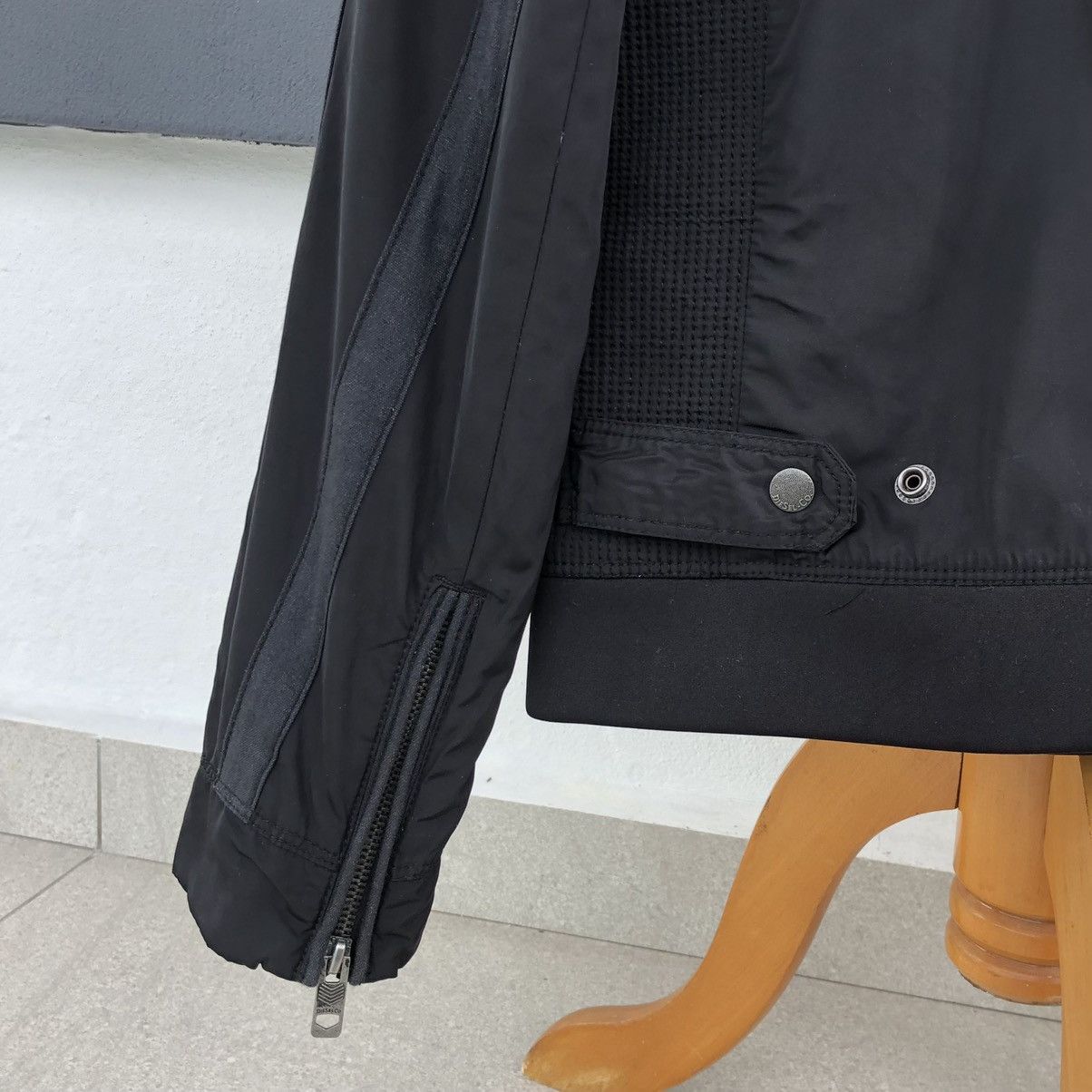 Diesel DIESEL Men's Black Jeffir Teflon Waterproof Bomber Jacket Size US L / EU 52-54 / 3 - 13 Thumbnail