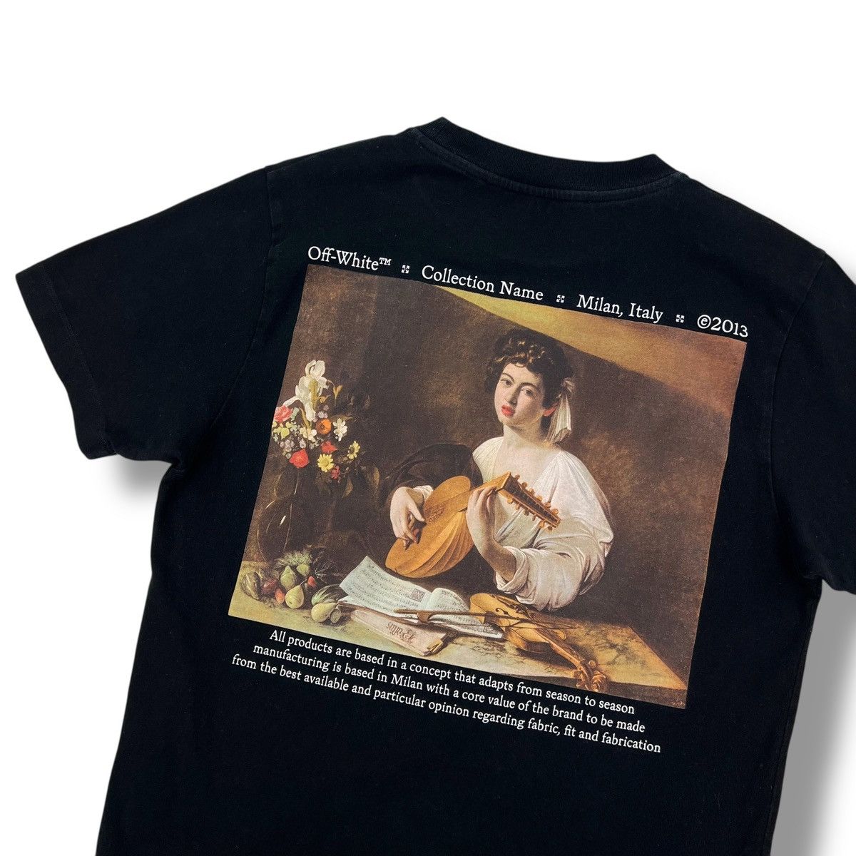 Off-White Off-White Caravaggio Lute Black T Shirt Size US S / EU 44-46 / 1 - 1 Thumbnail