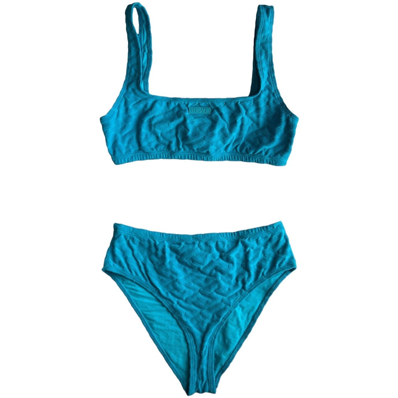 Calvin Klein VERSACE Greca Sponge Knit Bikini Top and Bottom Set, XS Size ONE SIZE - 1 Thumbnail