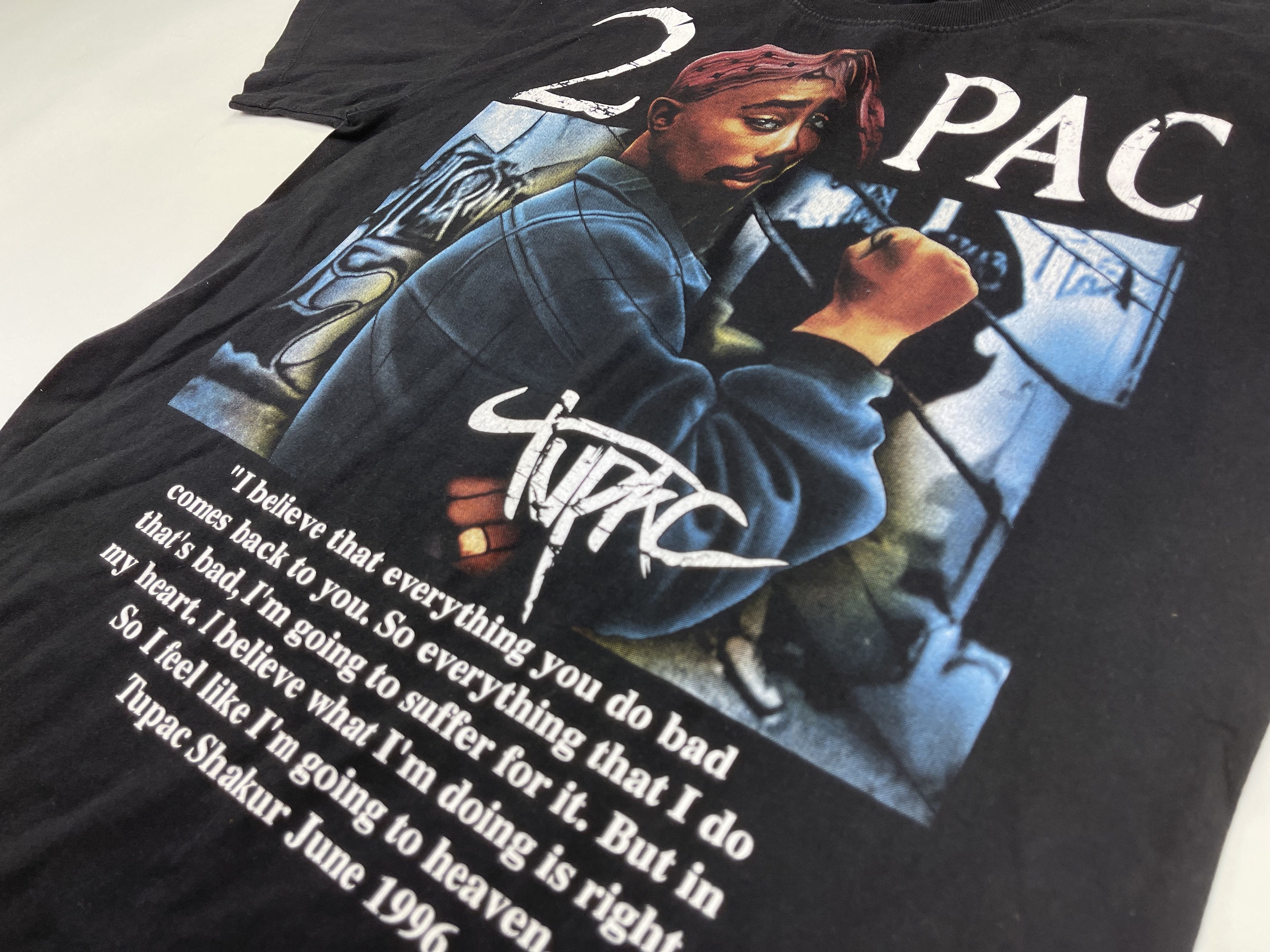 Rap Tees × Vintage 2Pac t-shirt, Tupac shirt, Makaveli shirt, 90s hip hop M Size US M / EU 48-50 / 2 - 5 Thumbnail