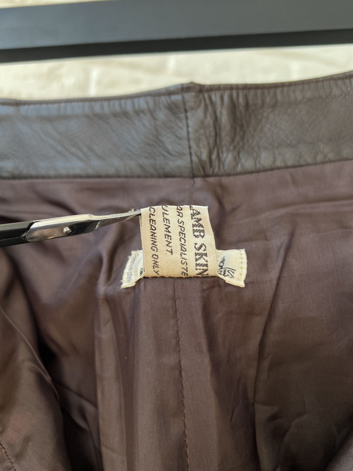 Hermes Hermes Paris Brown Leather Logo Pants Size 27" / US 4 / IT 40 - 12 Thumbnail