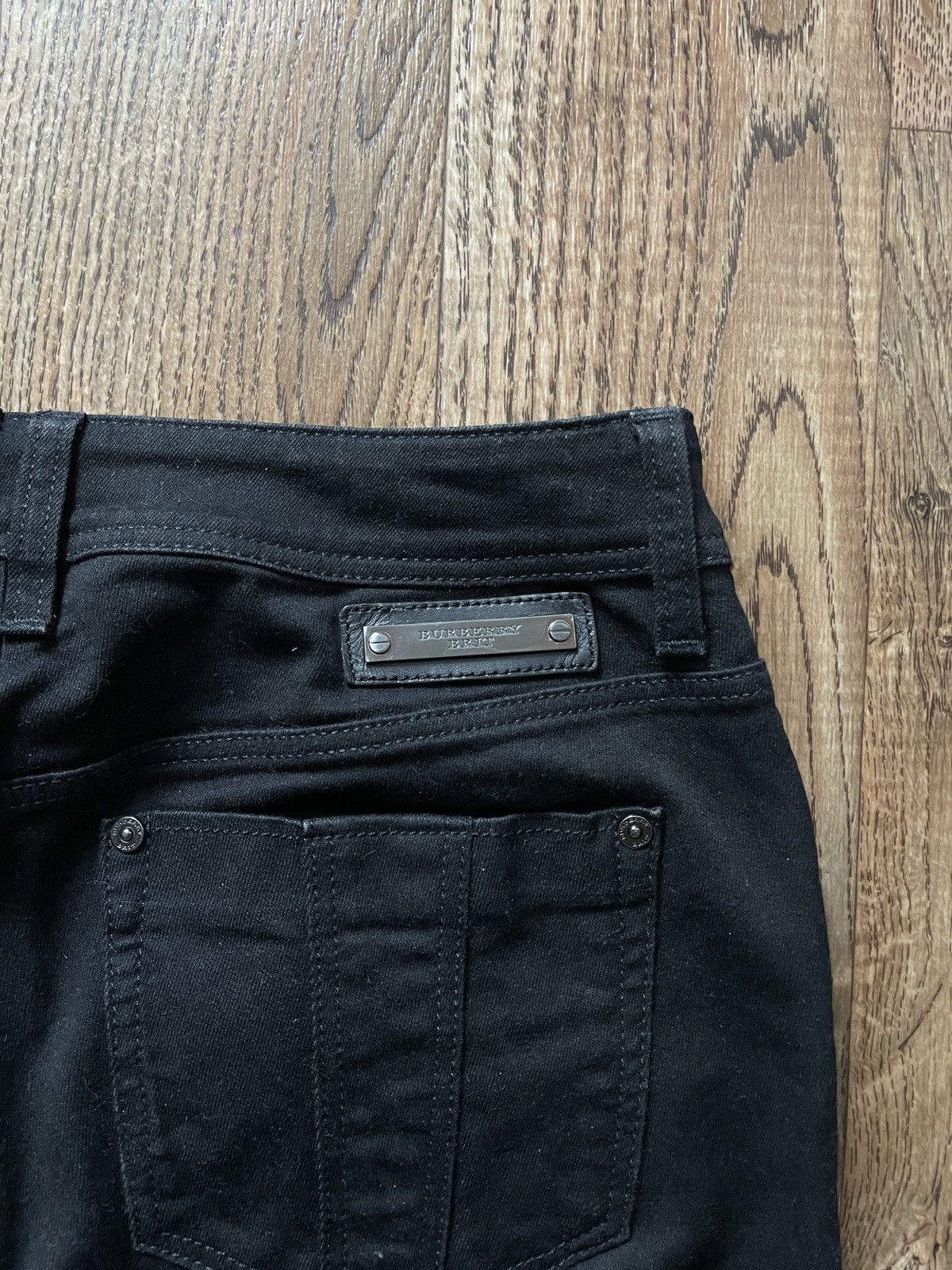 Burberry Burberry Brit Zipped Black Jeans Size 29" - 16 Thumbnail