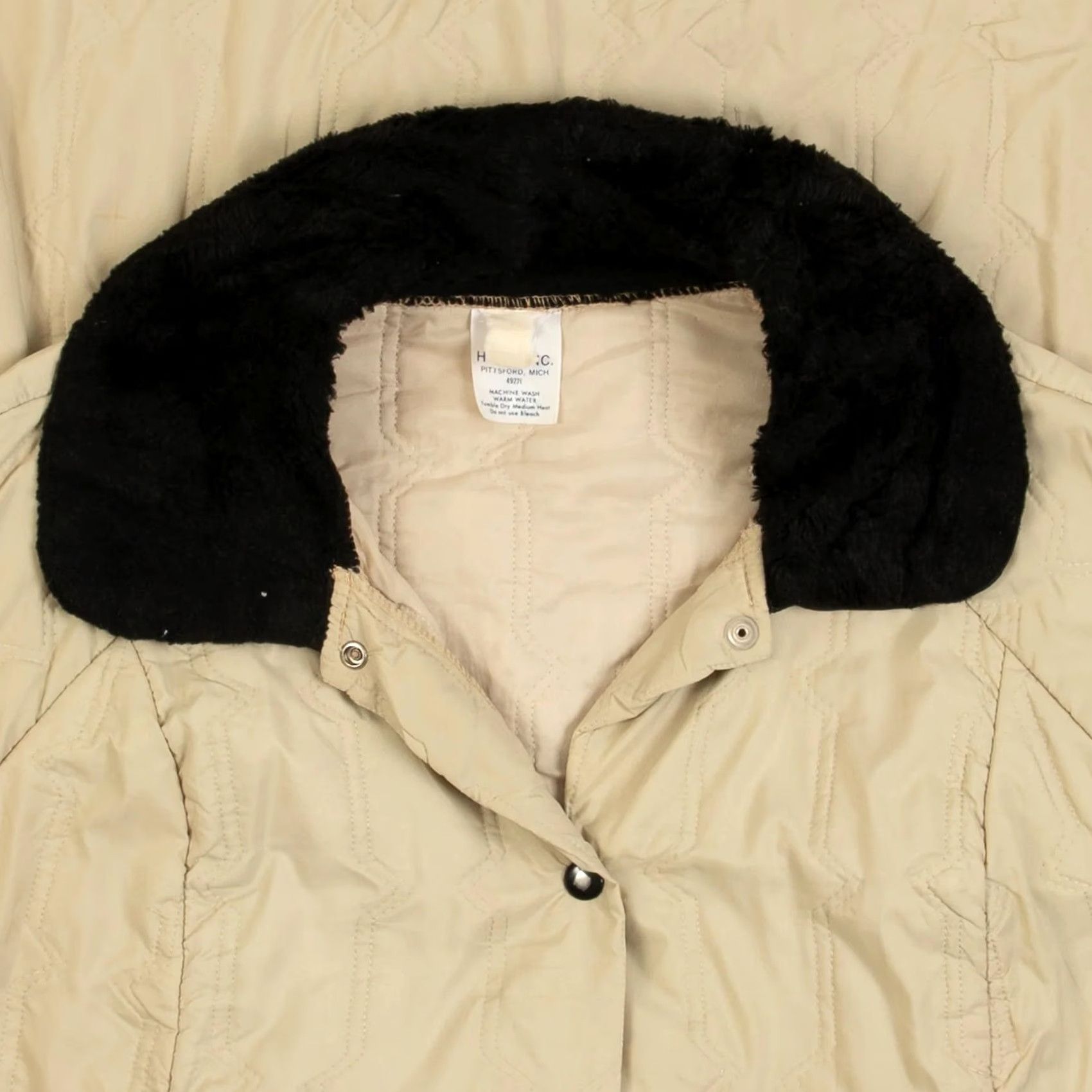 Vintage VINTAGE 90s Sherpa Collar Panelled Jacket XS? (Error) Size XL / US 12-14 / IT 48-50 - 5 Thumbnail