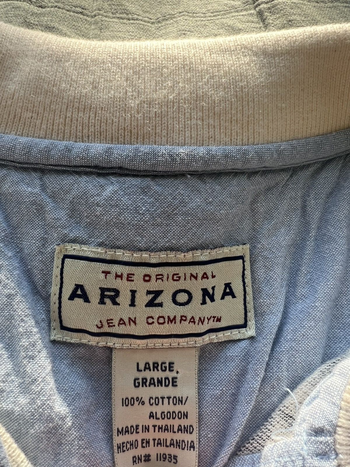 Arizona Jean Co. Vintage Cool Designed Arizona Jeans Polo Size US L / EU 52-54 / 3 - 4 Thumbnail