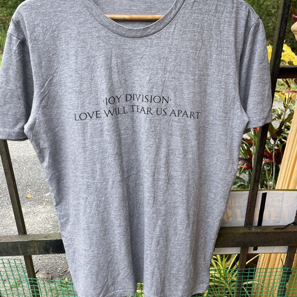 Band Tees × Joy Division × Vintage 🔥Vintage Joy Division Love Will Tear Us Apart Promo Song Tee Size US L / EU 52-54 / 3 - 5 Thumbnail