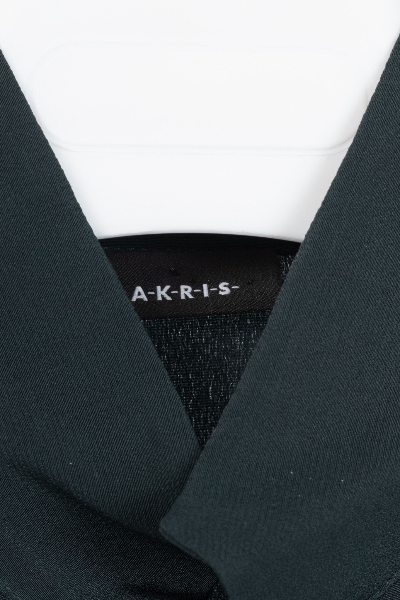 Akris Akris Green Silk-Crepe Draped Blouse Size M / US 6-8 / IT 42-44 - 4 Thumbnail