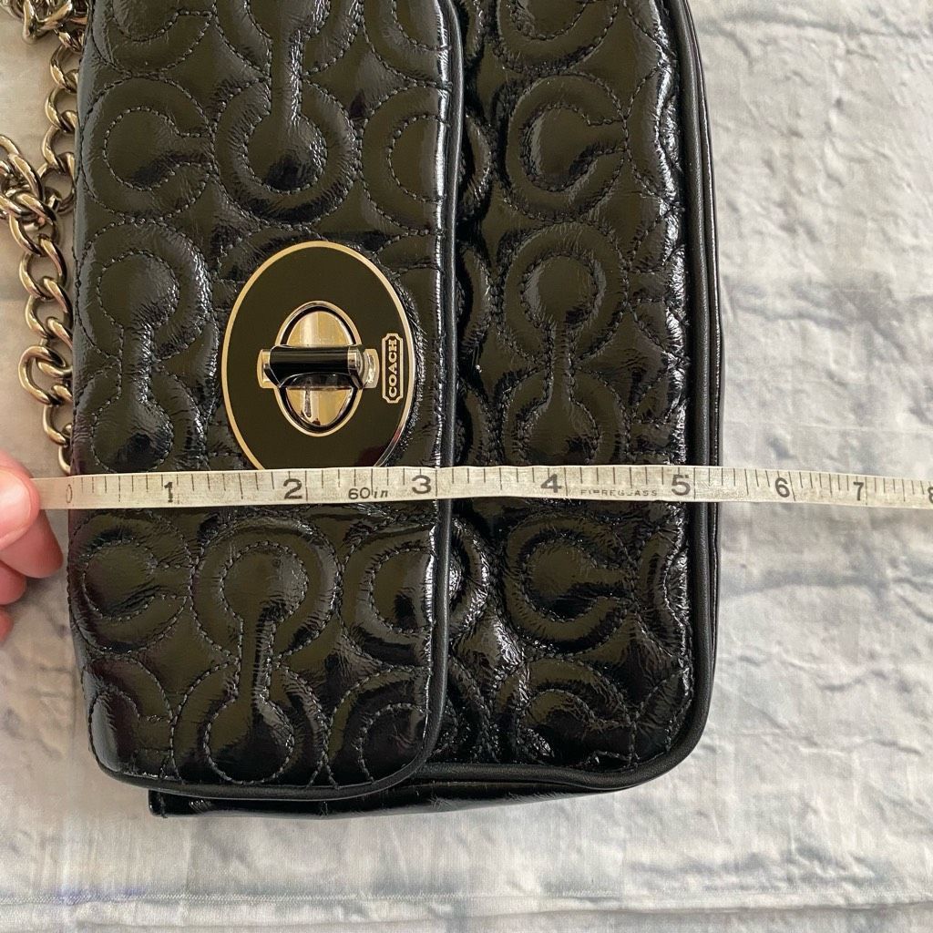 Coach Coach mini shoulder/crossbody bag w/twist latch closure w/satin inner lining Size ONE SIZE - 12 Thumbnail