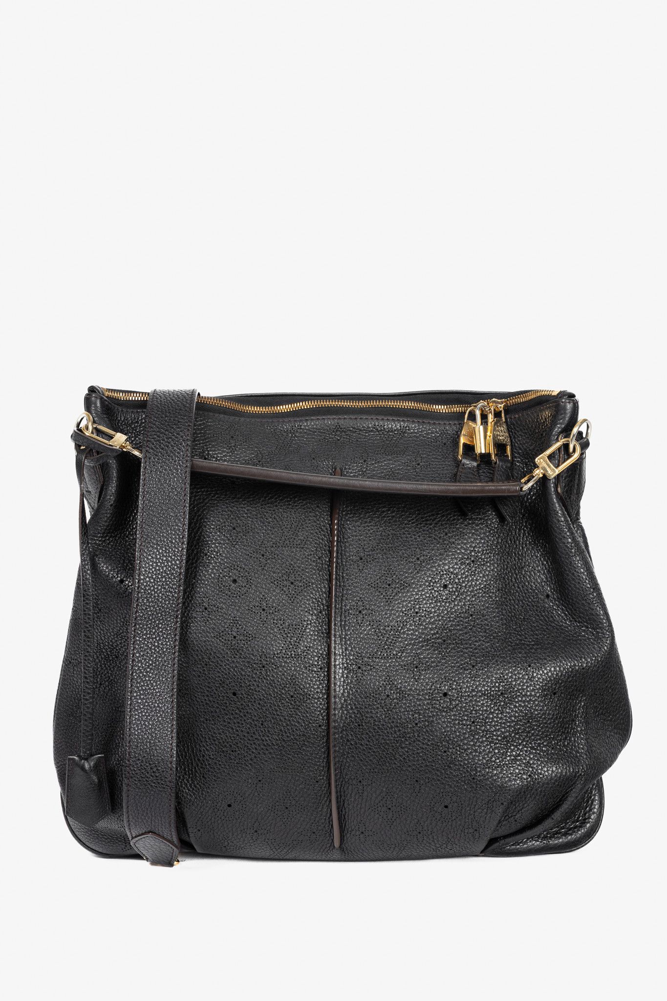 Louis Vuitton Louis Vuitton Selene MM Black Mahina Leather Hobo Size ONE SIZE - 1 Thumbnail