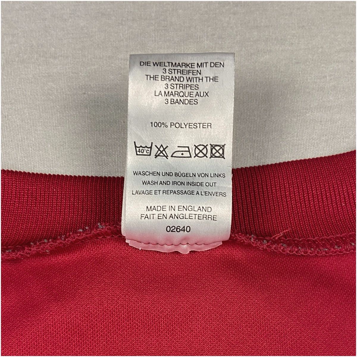 Adidas Vintage Adidas Trefoil Jersey – Made in England – Size L Size US L / EU 52-54 / 3 - 5 Thumbnail