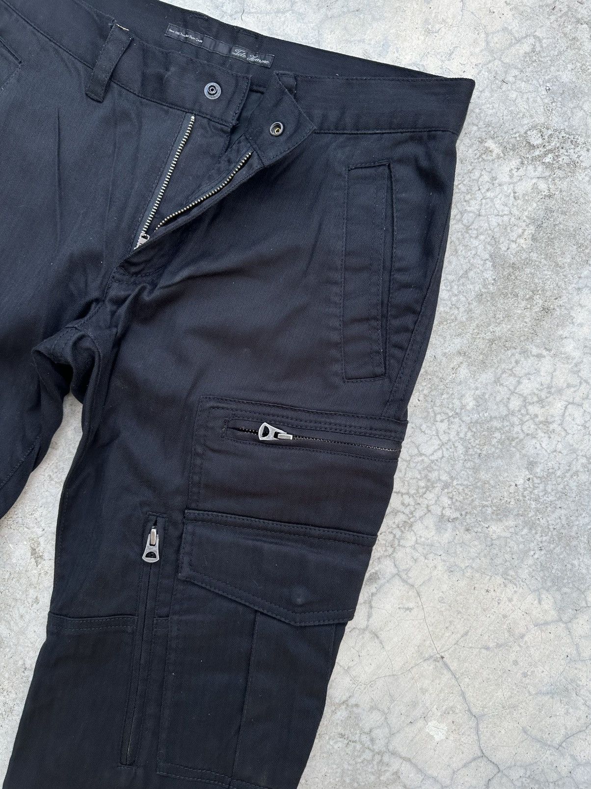 Tete Homme Vintage Tete Homme HBT Cargo Flare Trousers Pants Size US 32 / EU 48 - 10 Thumbnail