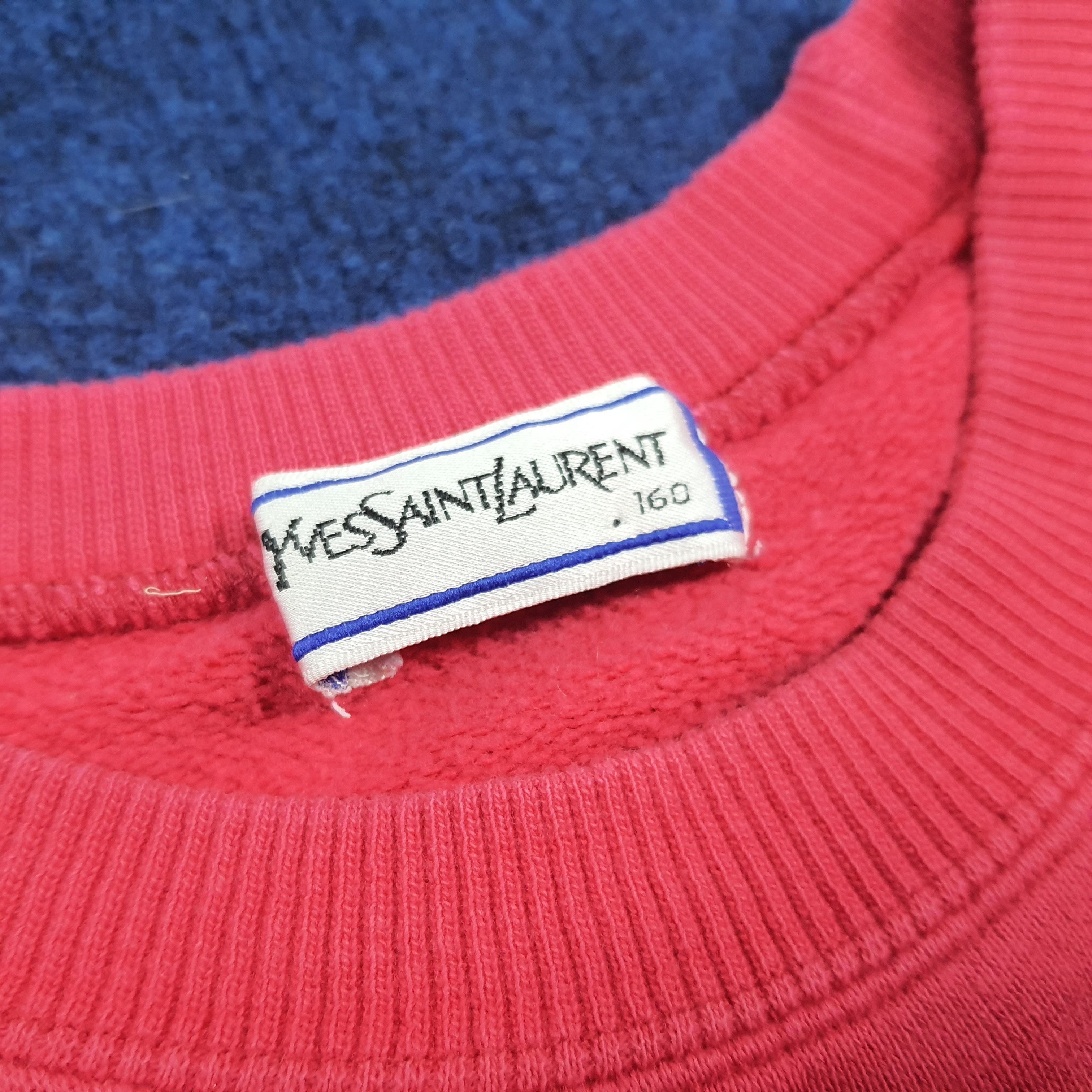 Vintage × Yves Saint Laurent Vintage Yves Saint Laurent Designer Sweatshirt Size L / US 10 / IT 46 - 4 Thumbnail