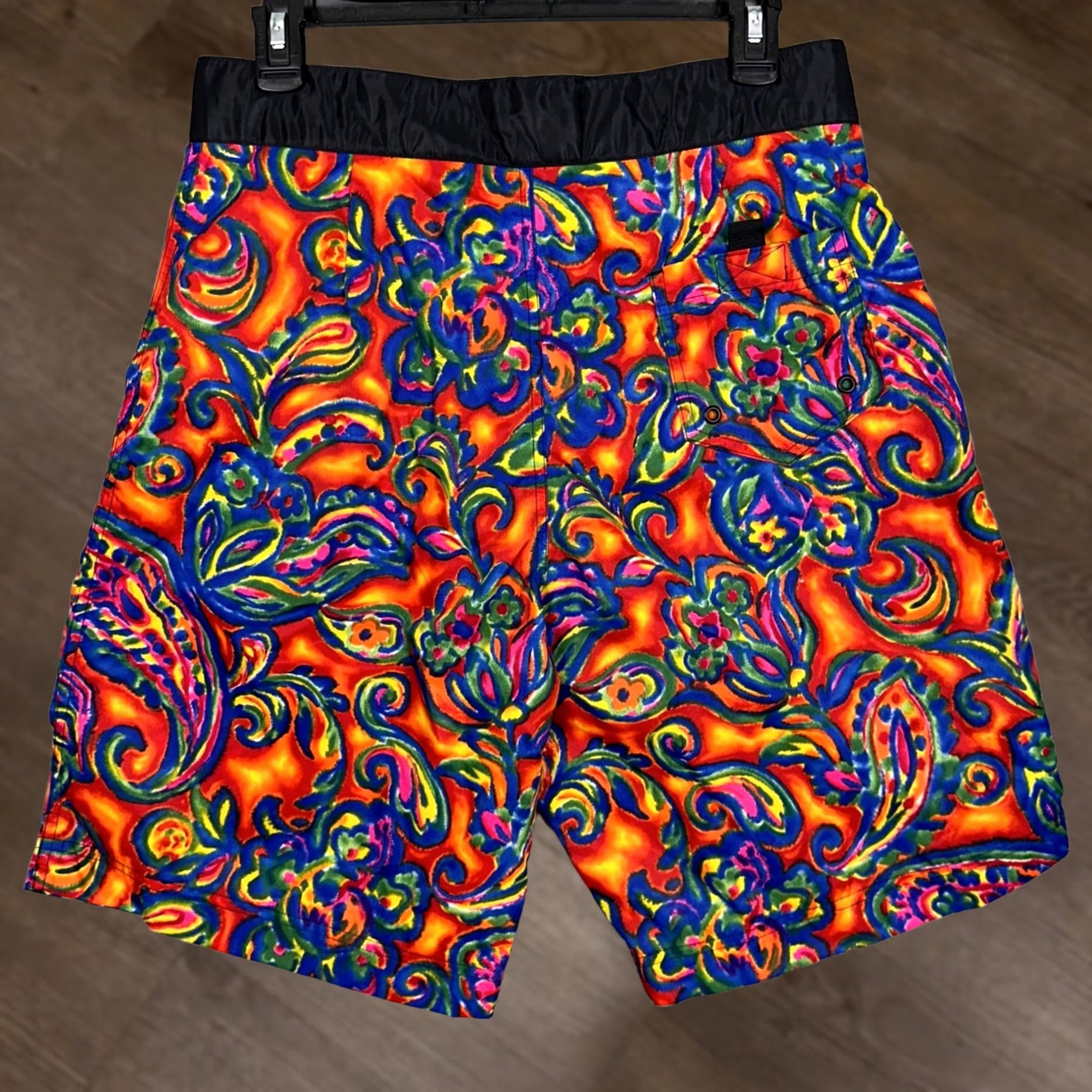 Polo Ralph Lauren VINTAGE Polo Sport Ralph Lauren Board Shorts Men 32 Multi Paisley Swim Trunks EUC Size US XS / EU 42 / 0 - 1 Thumbnail