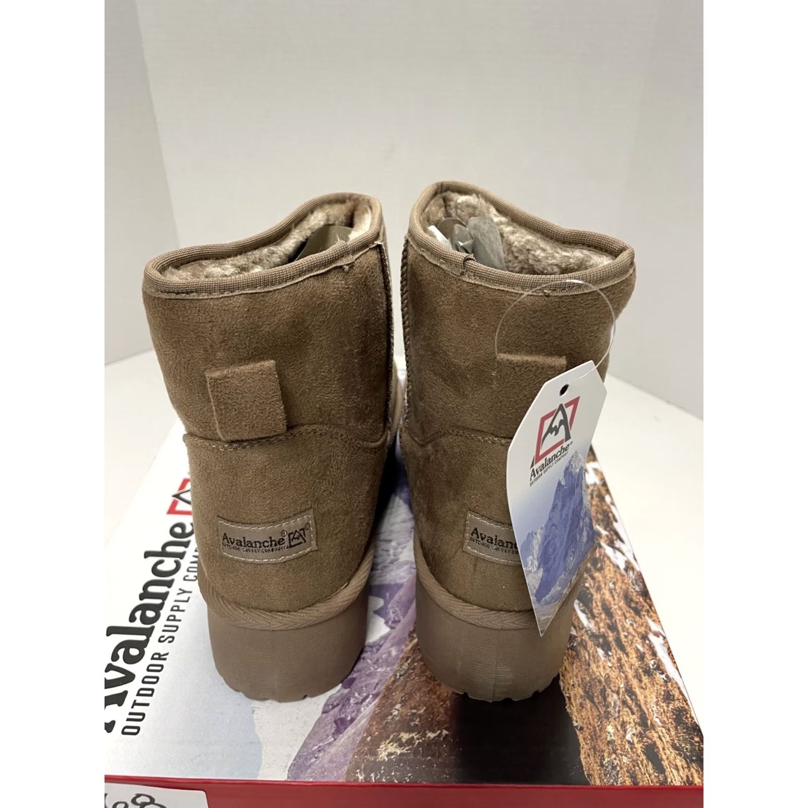 Avalanche AVALANCHE Women's Boot Slip-On Taupe Suede Size 5 Size US 5 / IT 35 - 4 Thumbnail