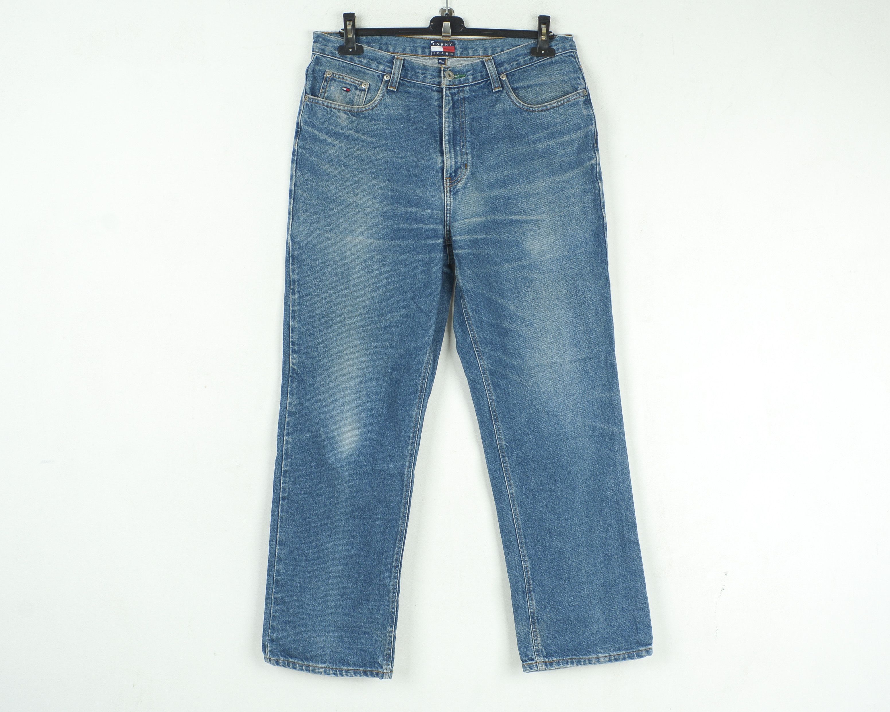 Tommy Hilfiger W34 L30 Straight Jeans Denim Pants Trousers Zip Fly Retro Size US 34 / EU 50 - 2 Thumbnail