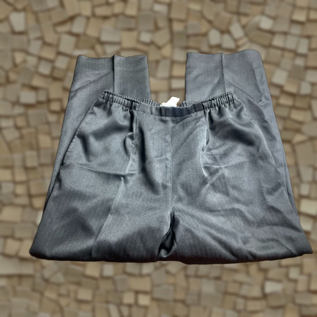 Vintage Draper's & Damon's High Rise Dress Pants | Sz 14P | Black |  Straight Leg | Women's | 27.5" Inseam | Regular Fit | Business, Formal |  Grailed