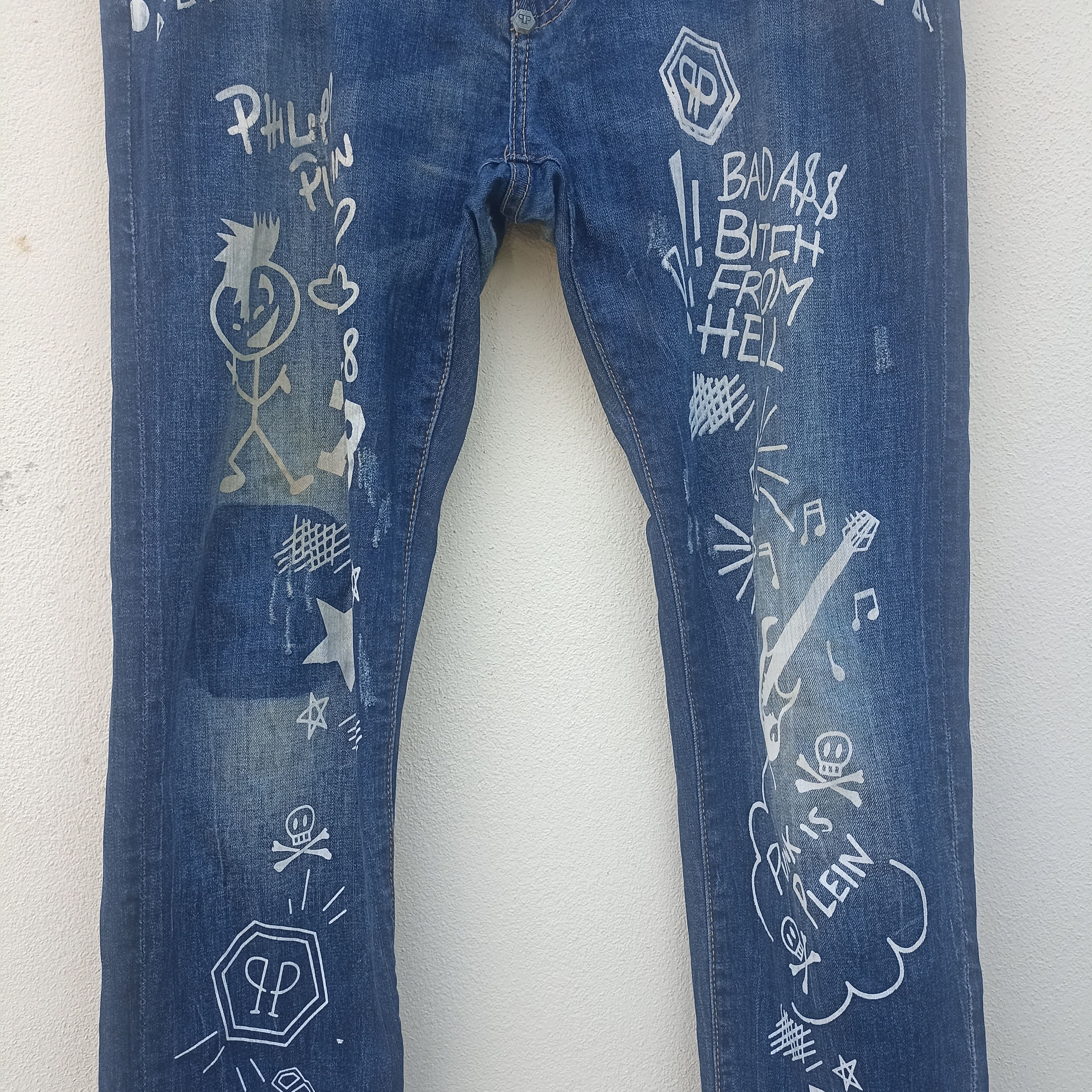 Other Philipp Plein Homme painted jean Size US 36 / EU 52 - 3 Thumbnail