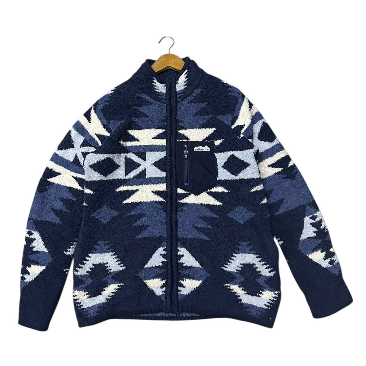 Japanese Brand Vintage Navajo Anti Ballistic Fleece Zipper Jacket Size US M / EU 48-50 / 2 - 3 Thumbnail