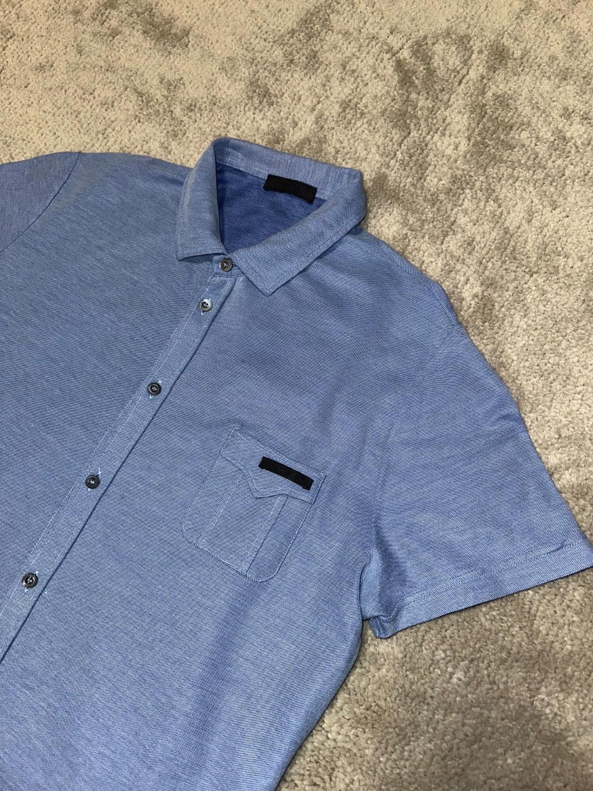 Prada Prada Milano Short Shirt Blue Sz XL Size US XL / EU 56 / 4 - 5 Thumbnail
