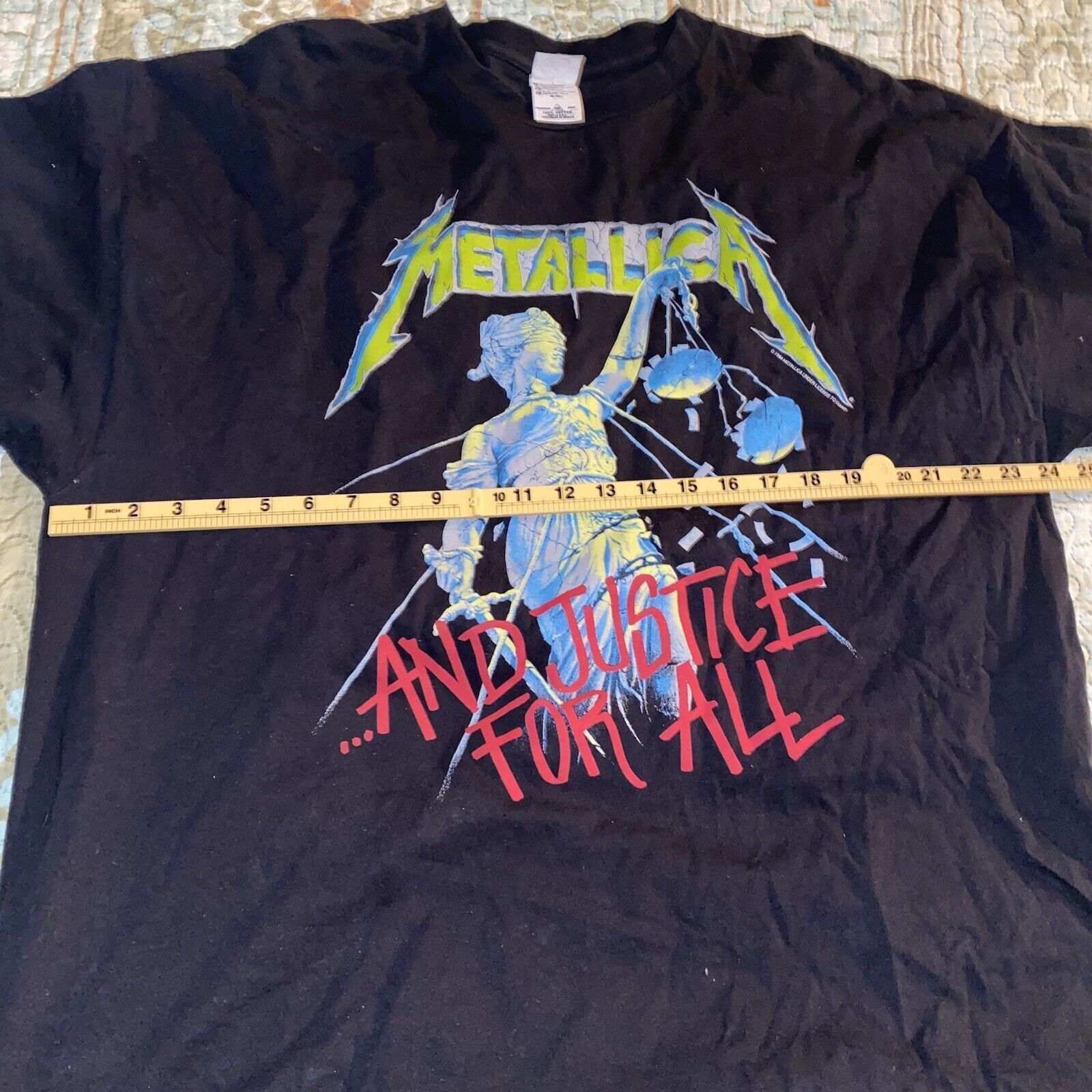 Delta Vtg Metallica 1994 Justice For All Hammer Of Justice T-Shirt Size US XXL / EU 58 / 5 - 5 Thumbnail