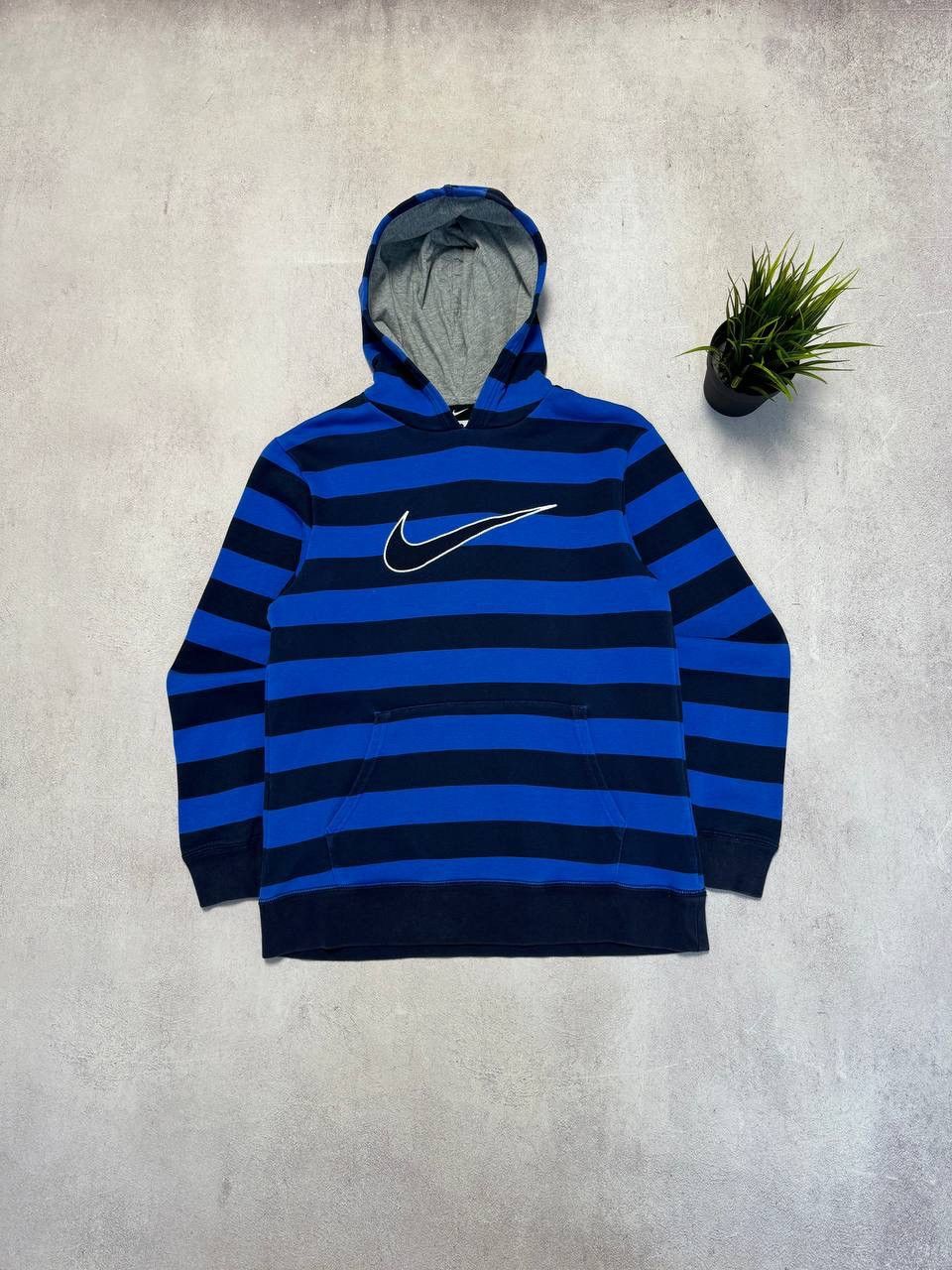 Vintage Vintage Nike Hoodie Swoosh Striped Big Logo Y2K 90s Size US XS / EU 42 / 0 - 1 Thumbnail