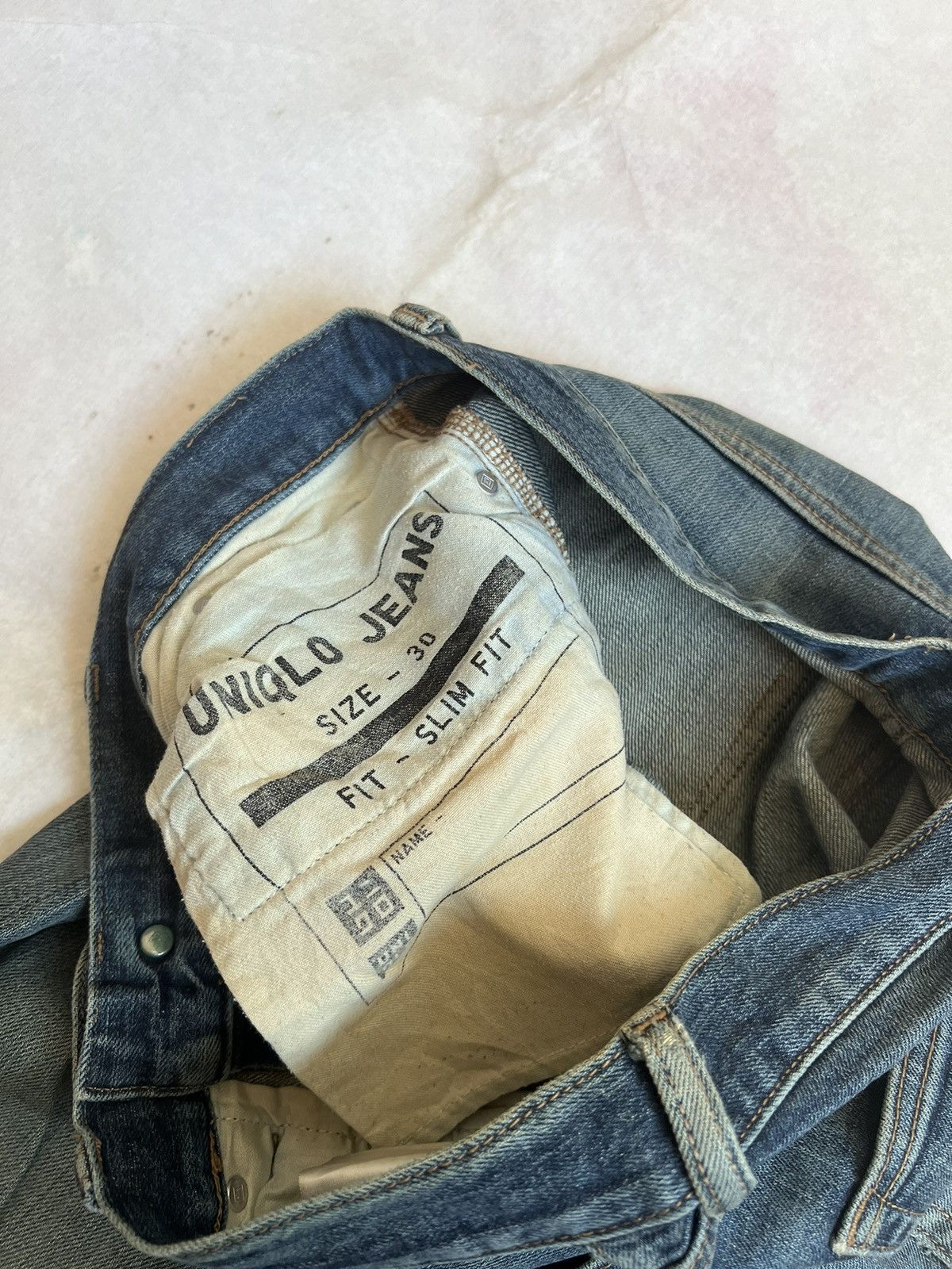 Uniqlo Uniqlo Selvedge Denim Distressed Slim Fit Size US 32 / EU 48 - 9 Thumbnail