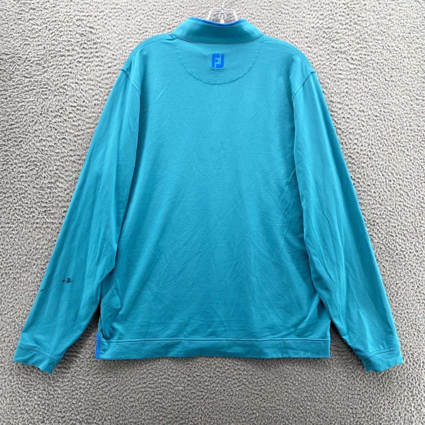Lululemon Footjoy Pullover Sweatshirt Large Blue 1/4 Zip Performance Golf Sweater Gorpcore - Men's Size US L / EU 52-54 / 3 - 6 Thumbnail